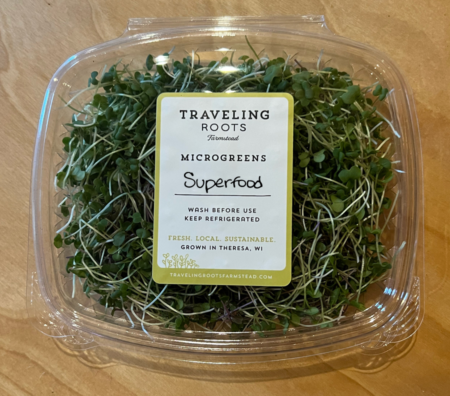 Microgreen Salad Mix, Locally grown in Theresa Wisconsin